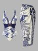 Women's Retro One Piece Swimsuit European American Style New 2026 Hot Selling Item KПльHИK Set Foreign Trade Swimwear_ecoleips.com