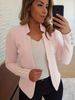 Elegant Long Sleeve Blazer With Button Cuffs For Women – Slim Fit Office Jacket, Versatile Styling, Plus Size Options_ecoleips.com