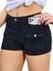 K New Denim Stretch Women's Multi Pocket Denim Shorts_ecoleips.com