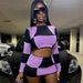 Women's Sexy Midriff Baring Patchwork Two Piece Set Autumn/Winter New Arrival Clothing_ecoleips.com