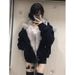 girl Girl National Trend Mountain Eagle Plush Hooded Jacket For Women Winter 2025 New American Style Thickened Cotton Coat_ecoleips.com