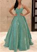 Women's Clothing New Tube Top Shiny Long Swing A Line Slimming Evening Dress_ecoleips.com