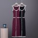 Summer Sexy Hot Girl Slim Fit Button Slit Design Hip Skirt European And American Celebrity Style Suspender Dress for Women_ecoleips.com
