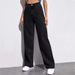 High Waisted Loose Straight Leg Denim Jeans Plus Sizes Women's Clothing Available In Europe And America_ecoleips.com