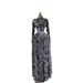 Autumn New Arrival Women's Slimming Long Dress round Neck Pleated Long Sleeve Printed Fashionable European American Style_ecoleips.com
