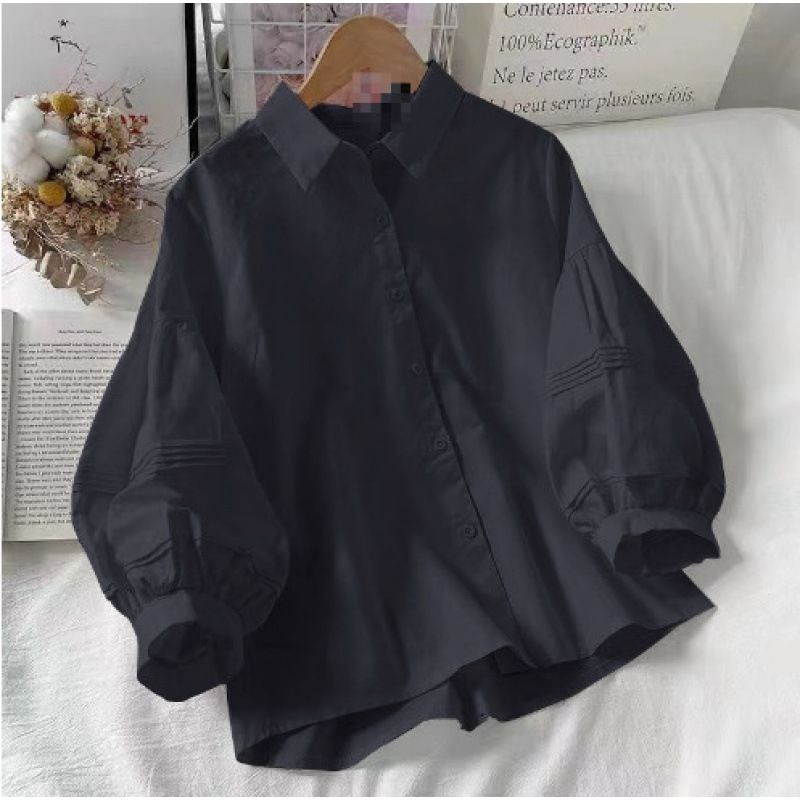 Lantern-Sleeved Shirts For Spring, Summer And Autumn Women's Wear, Bubble Women's Winter Design, Niche Early Spring Clot_ecoleips.com