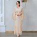 Women's Clothing Slim Pleated Robe Hot Diamond Dinner Dress Skirt_ecoleips.com
