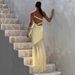 European And American Cross-border Women's Fashion One-shoulder Sleeveless Backless Elegant, Slim-fitting, Sexy, With_ecoleips.com