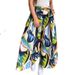Spring European And American New Women's Fashion Casual Printed Stretch High Waist Wide Leg Pants Trousers_ecoleips.com