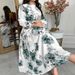 Women's Clothing Elegant Temperament Dress Summer Dress Women's Lace Up Slim Long Swing Chiffon Holiday Dress_ecoleips.com