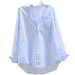 Women's Clothing Printed Striped Shirt For Women Spring And Autumn New Fashionable Loose Versatile Long Sleeved Cardigan Shirt Inner Wear_ecoleips.com