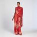 Women's Elegant Strapless Dress Style Vacation Wear With Shawl Printed Long Skirt New_ecoleips.com