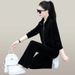 Women's Wide-Leg Pants Set - Korean Style Casual Outfit With Stand Collar (Pink, Blue, Green, Black) - Flowy Two-Piece Lounge & Streetwear_ecoleips.com