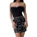 Women's Sleeveless Tube Top – Furry Stitch Detail Slim Fit Summer Vest (White/Black, S-L)_ecoleips.com