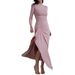 Fall Sexy High Slit Bodycon Dress Stretchy Slim Fit Cow Milk Silk Fabric High Waist Sleeveless Clubwear Available_ecoleips.com