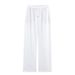 Breathable Linen-Blend Straight Leg Pants For Women - Comfortable & Stylish In Navy, Beige, White & Black | Xs/S/M/L_ecoleips.com