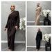 Muslim Prayer Dress"Modest Lace Trim Prayer Dress – Breathable Cotton Linen Maxi Dress For Muslim Women (Brown/Apricot, S-XXL)"_ecoleips.com
