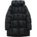 girl Girl Beibei Style 2025 Puff 90 White Duck No Liner Thickened Warm Hooded Down Women Fashion Puffer Jacket_ecoleips.com