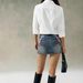 Women's High-Waisted Retro Distressed Embroidered Denim Mini Skirt Slimming Bodycon Sexy Cross-Border Exclusive_ecoleips.com