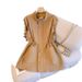 Women's Clothing casual loose patchwork pockets mid-length workwear vest jacket 2023 autumn and winter_ecoleips.com