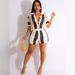 Summer Hot Sale European And American Women's Fashion Sexy Ladies Hollow Out See-through Turn-down_ecoleips.com