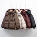 Pinghu Autumn Winter New Short Hooded Thick Loose Bread White Duck Fashionable Warm Coat Down Jacket For Women_ecoleips.com