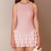 Sexy Hot Girl Mini Dress Crew Neck Sleeveless Design Stacked Ruffle Details Slim Short Dress For Spring Summer Daily Clubwear_ecoleips.com