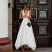 Women's Clothing High End Long Skirt White Halter Neck A Line Tutu Skirt Female Spring Temperament Inner Wear High Waist Dress_ecoleips.com