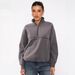 2025 Bestseller Half-Zip Sweatshirt European And American Fashion Trendy Brand Sports Women's Color-Block_ecoleips.com