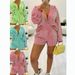 Women's Clothing Shorts Shirt Fashion Vertical Stripes Two Piece Suit_ecoleips.com