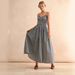 Vintage Plaid A-Line Sundress For Women - Slimming Tie-Waist Summer Dress With Adjustable Straps_ecoleips.com