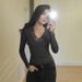 Women's V Neck Lace Trim Patchwork Cropped Top Y25TP428 European American Style Cross Border Fashion for Autumn_ecoleips.com