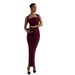 Women's Clothing New Summer Women's Elegant Sexy Bodycon Dress Halter Neck Long Dress_ecoleips.com
