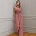 Women's Solid Color Cinched Waist Wide Leg Halter Jumpsuit – Casual Office Summer Romper_ecoleips.com