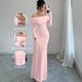 2026 New Cross-Border Women's Fashion Spring Evening Ladies' Carefully Selected Summer Long Dress_ecoleips.com
