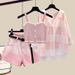 Women’s Clothing Plus Size Women's Summer Wear A Complete Set Of New Sun Protection Shirt Slim Suspenders Denim Shorts Three Piece Set_ecoleips.com