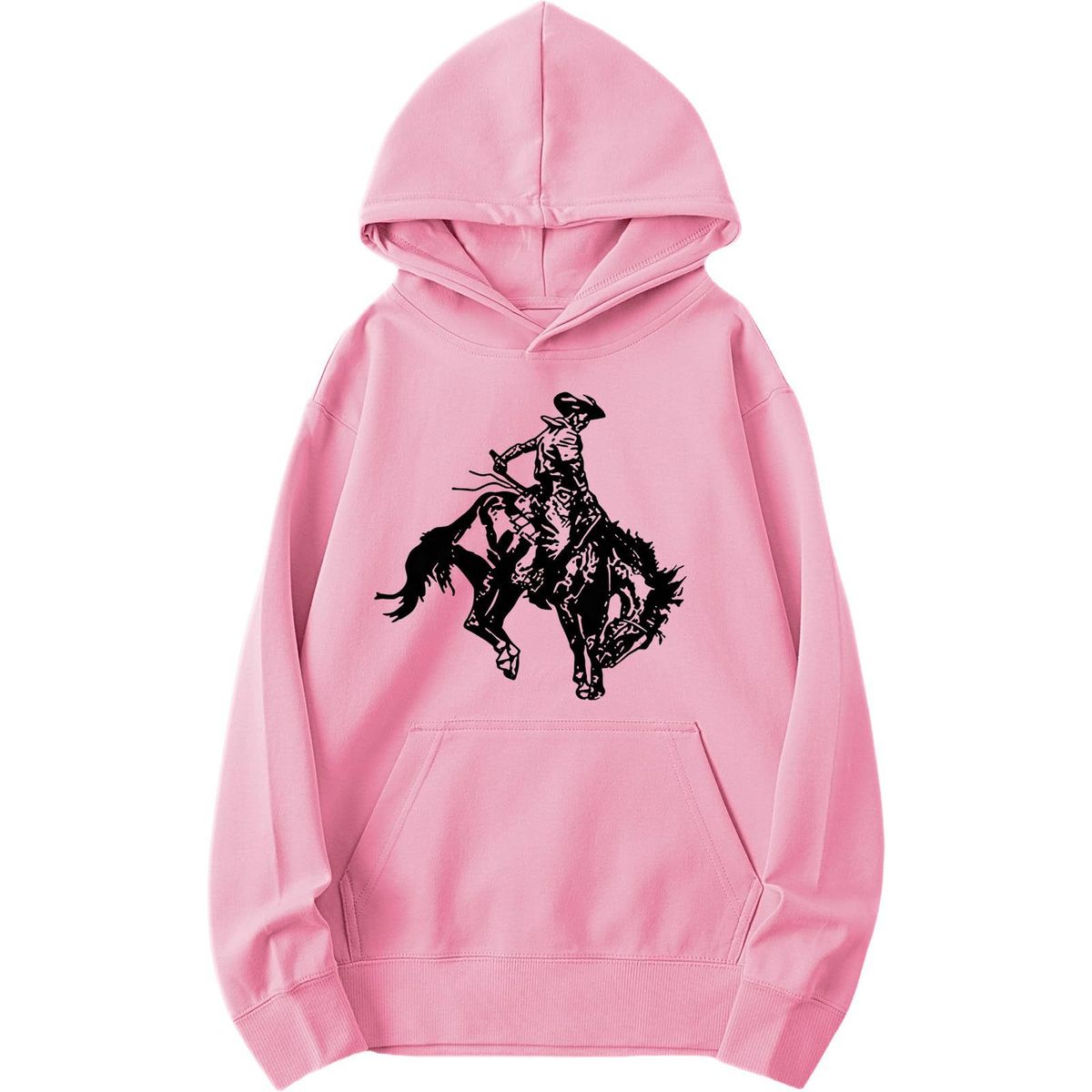 Women's Retro Hip Hop Hoodie Long Sleeve Pullover Sweatshirt With Fleece Lining, Oversized Streetwear Casual Top, Anime Print Unisex Fashion_ecoleips.com