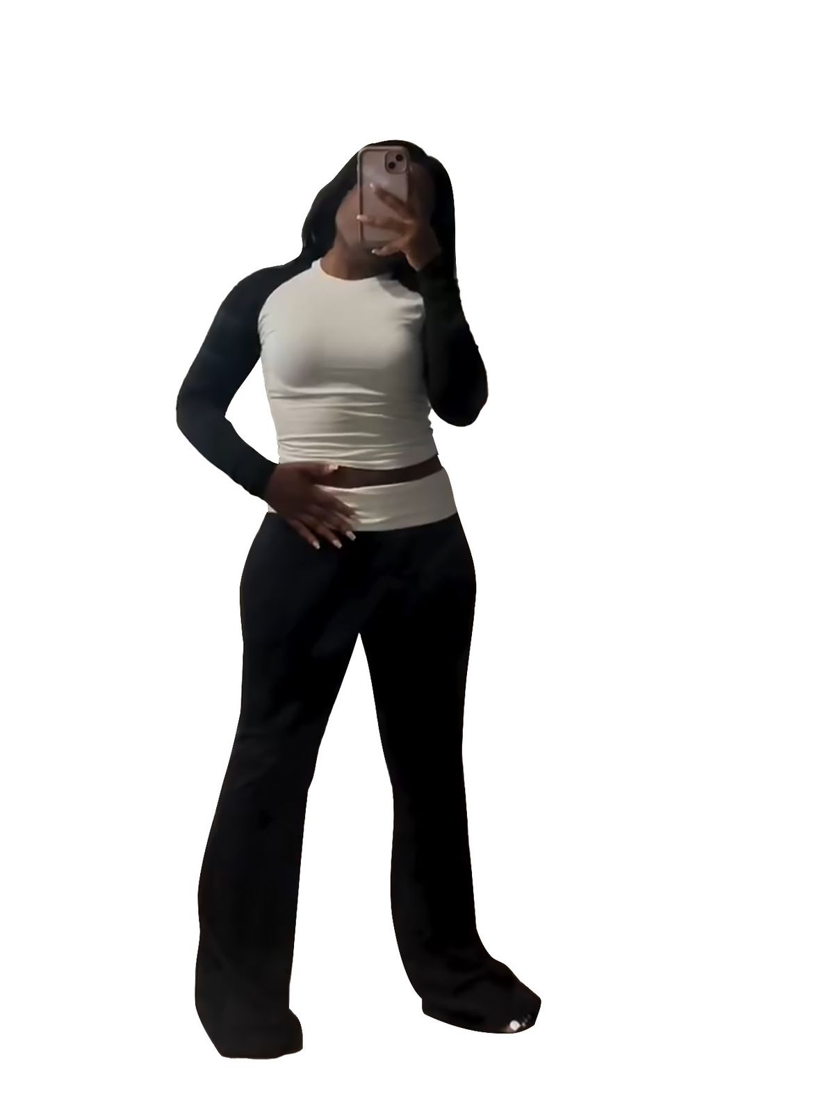 Women's Clothing High Waist Slim Trousers For Women Style Contrast Color Fleece Lined Plus Size Suit For Formal & Casual For Women_ecoleips.com
