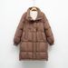New White Duck Down Solid Color Korean Hooded Down Jacket Women's Loose New Winter Long Thickened Coat Tide_ecoleips.com