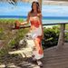 Summer Floral Print Strapless Off-Shoulder Dress for Women Slim Fit Elegant Sexy Cross Border Wholesale European American Style_ecoleips.com