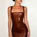 Cross-Border Evening Women 2023 Winter New Fashion Sexy Backless Slim Strap Dress_ecoleips.com