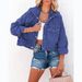 Women's Clothing Denim Jacket For Women Autumn And Winter New Street Drawstring Hooded Loose Jacket 606_ecoleips.com