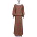 Women's Plus Size Loose Fit Floral Print Long Sleeve Top And High Waist Maxi Skirt Set – Casual Summer Outfit_ecoleips.com