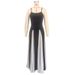 Women's Clothing Low Cut Sling Color Matching Waist Slimming A Line Large Pleated Large Skirt Holiday Dress_ecoleips.com