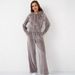 Aria Basics Aria Basics Cross-Border European And American Fashion Casual Women's Solid Color Zipper Cardigan Silver Fox Fleece_ecoleips.com