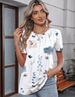 TCOT Women's Tops Summer Short Sleeve Crew Neck Shirts Dressy Casual Blouses For Women S-3XL_ecoleips.com