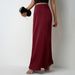 Women's Satin Midi Skirt A-Line Casual Style Mid-Calf Length For Spring Summer Regular Size_ecoleips.com