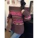 girl Shot Real Price Retro Coarse Knit Off-Shoulder Sweater Autumn Winter Loose Christmas Top Coat For Women_ecoleips.com