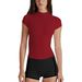 Cross-border Bestseller Half-zip Sports Short-sleeve Yoga For Fitness, Outdoor Leisure, Sweat-absorbing, Breathable,_ecoleips.com