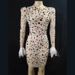 Evening Ball Gown Multi Colored Crystal Pearl Tassel Zipper Long Sleeved Fashionable Dress Hot Selling Item on Amazon in Europe And America_ecoleips.com